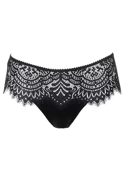 String dentelle noir Black Swan