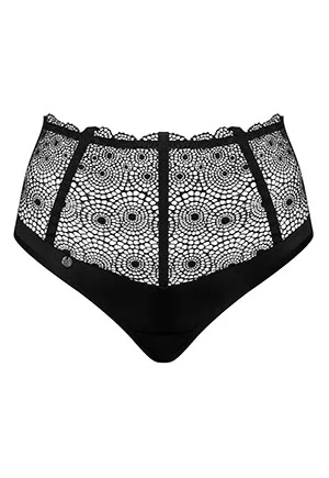 Tanga taille haute Sharlotte noir