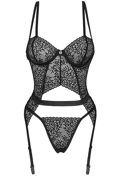 Yaskana Corset et string noir