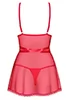 Babydoll dentelle Lovlea Rouge