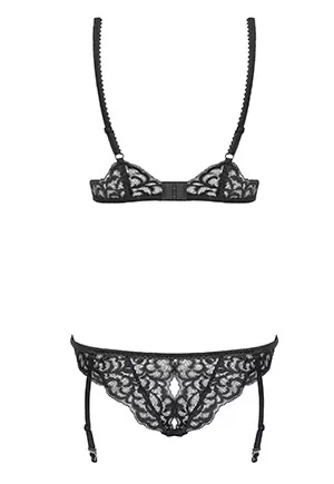 Body ouvert dentelle Laluna Noir