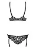 Body ouvert dentelle Laluna Noir