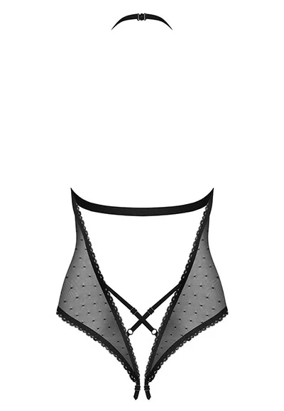 Body ouvert noir Mauress