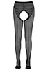 Collant ouvert noir couture noire