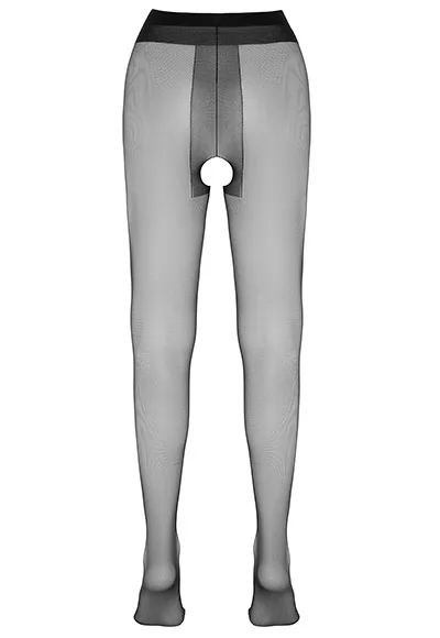 Collant ouvert noir sexy