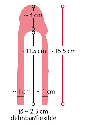 Gaine réaliste stretch 15,5cm