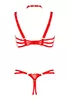 Libertine String ouvert rouge