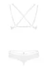 Lingerie dentelle 2 pcs Blanc 860