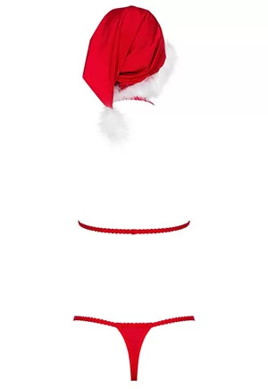 Lingerie sexy de Noel et bonnet Santastic Lingerie sexy de Noel et bonnet Santastic