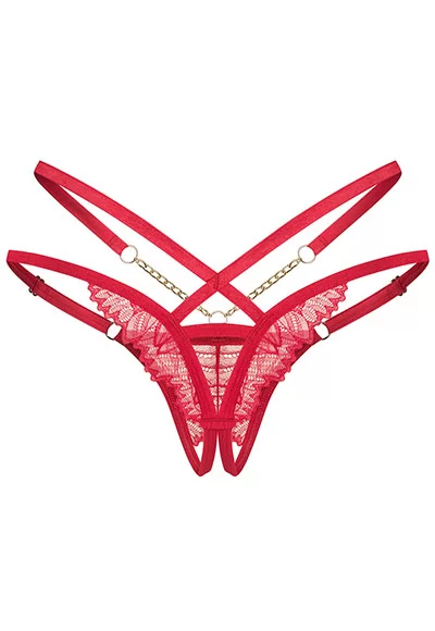 Matildea string ouvert rouge