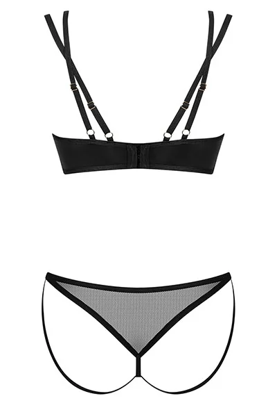 Nesari Soutien gorge et String noir