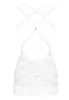 Nuisette dentelle string Blanc 860