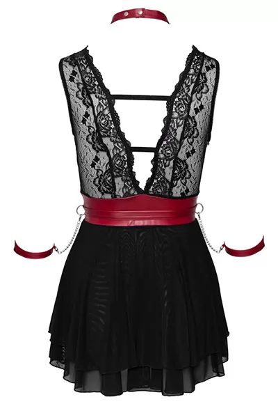 Robe dentelle tulle bondage