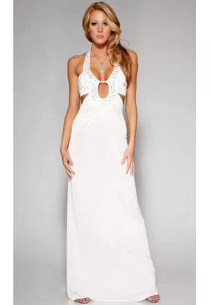 Robe longue noire épaules nues