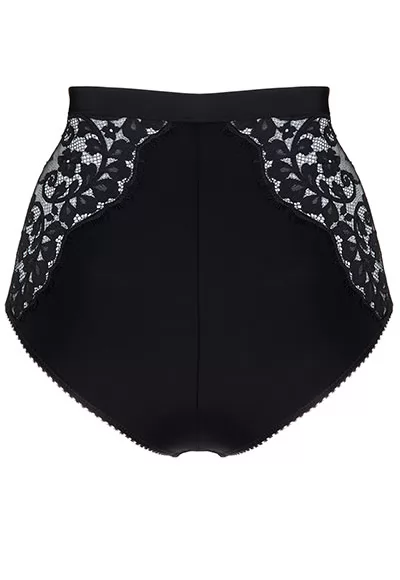 Slip Brésilien taille haute noir Rivoli