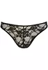 Slip noir dentelle pour homme