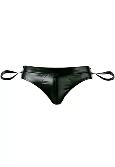 Slip ouverture Jock wetlook menottes