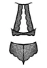 Soutien gorge ouvert perles et culotte Pearlove