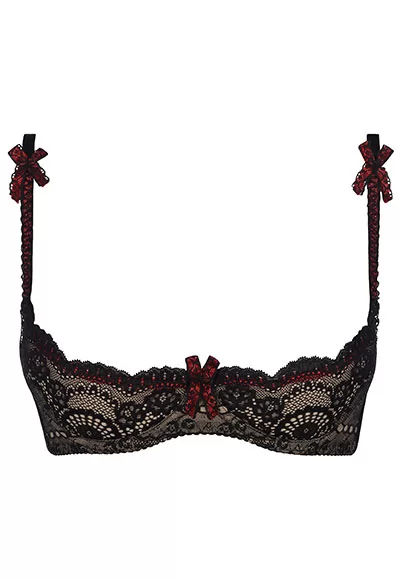 Soutien gorge redresse sein rouge noir