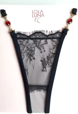 String bijou noir Milena