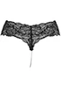 String dentelle noire perles