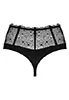 Tanga taille haute Sharlotte noir