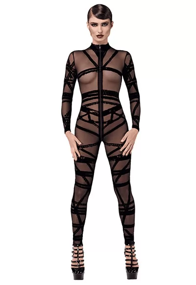Combinaison sexy zip Bondesque