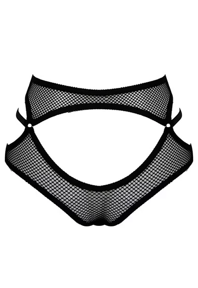 Culotte taille haute coquine jet Black