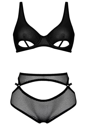 Soutien gorge ouvert Jet Black