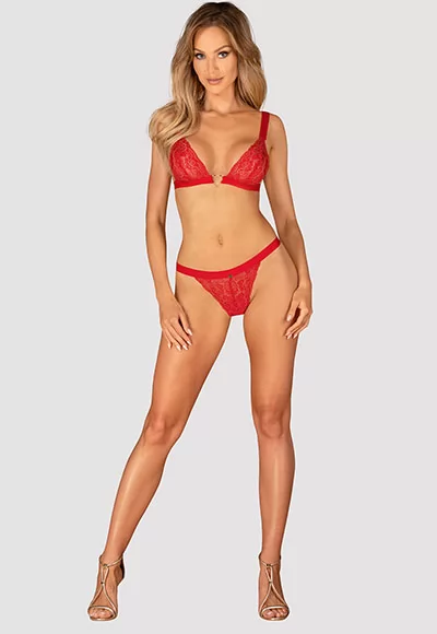 Elianes Soutien gorge et String rouge
