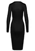 Robe midi zippée clubbing
