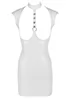 Robe vinyl blanc seins nus