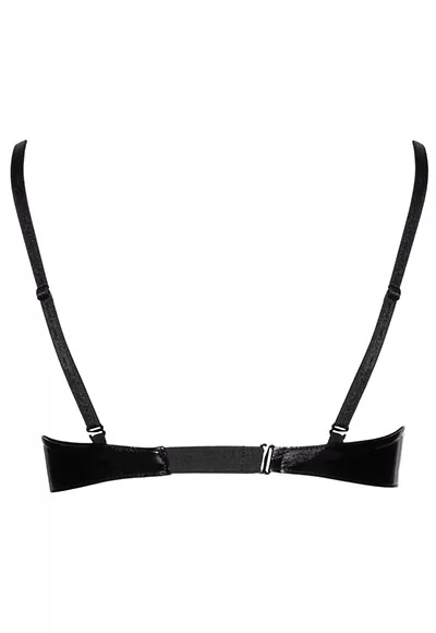 Soutien gorge vinyl armatures noir