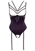 Body ouvert jarretelles amovibles