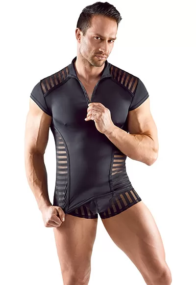 Boxer à rayures transparentes pour homme