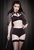 Culotte transparente au dos rétro Van Doren noir