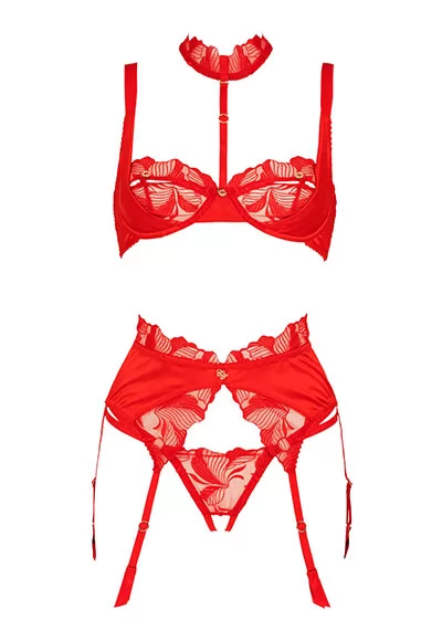 Libertine Porte jarretelles rouge