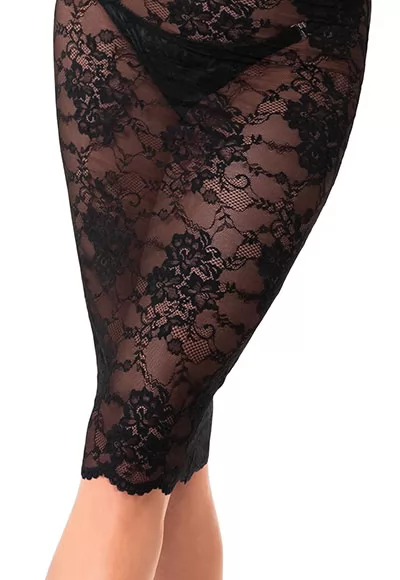 Nocturne robe midi dentelle