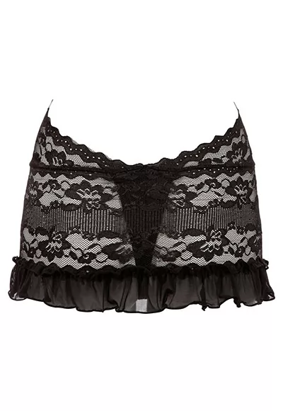 Robe mini dentelle décolleté vertigineux