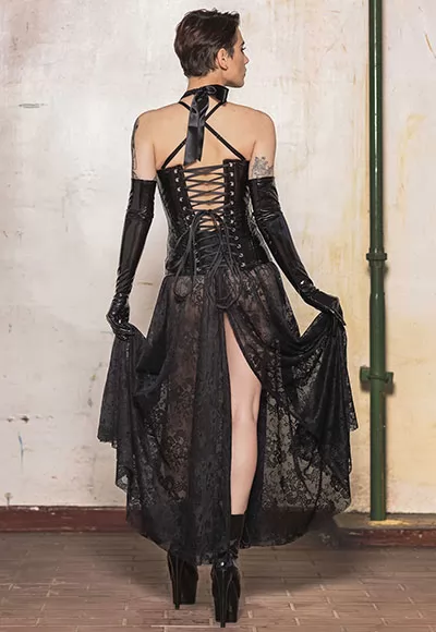 Turbulence corset vinyle noir