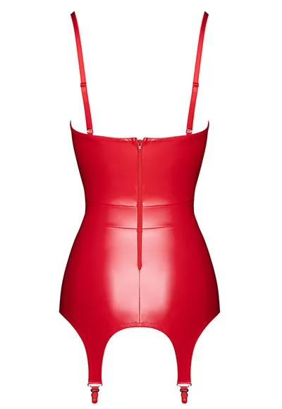 Corset porte jarretelles rouge Bombshell