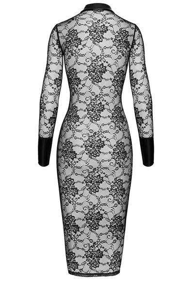 Robe à bouton dentelle Noirelle