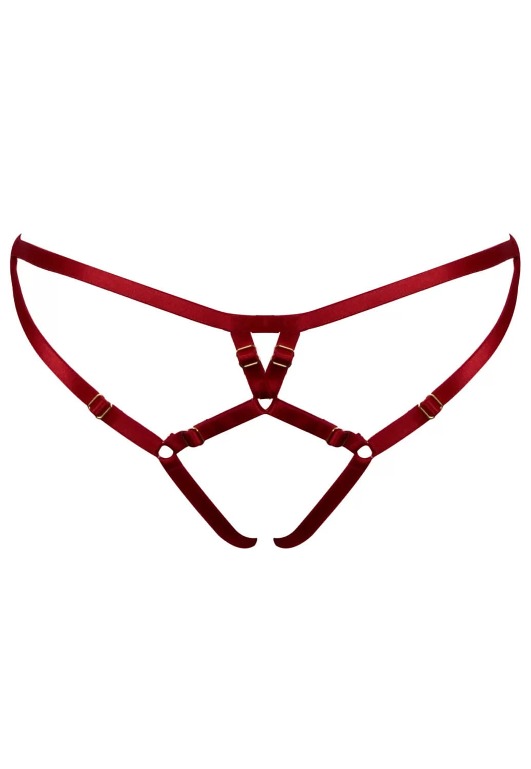 Culotte ouverte Frame Bondage Rouge