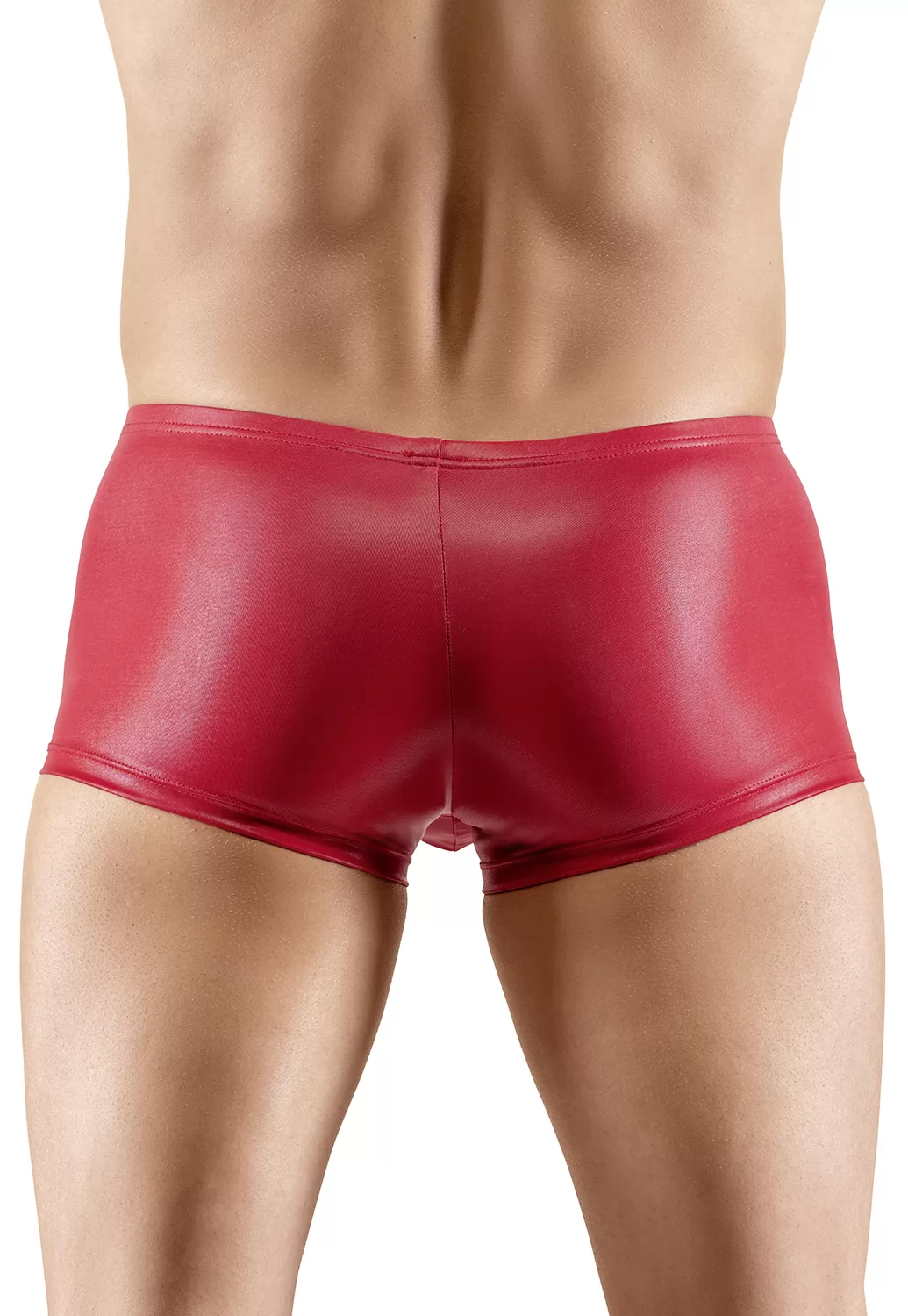 Boxer rouge satiné pour homme