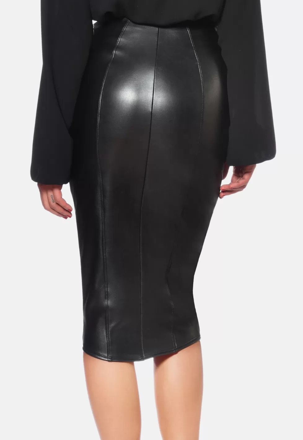 Ornella Jupe crayon Faux Cuir