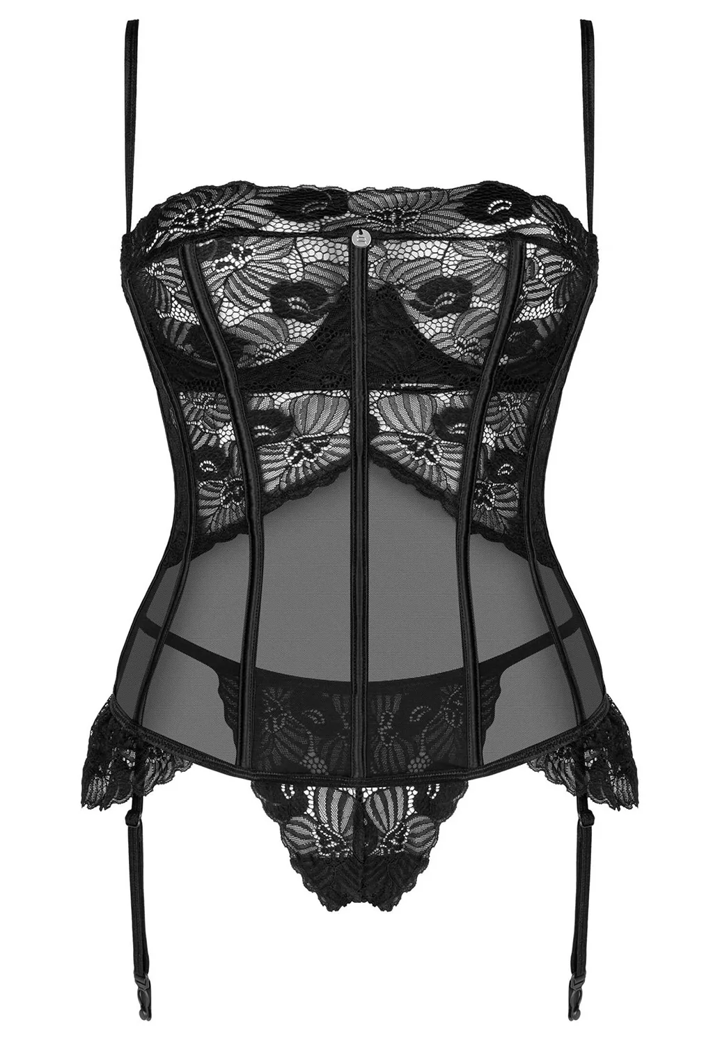 Serena love Corset et string noir