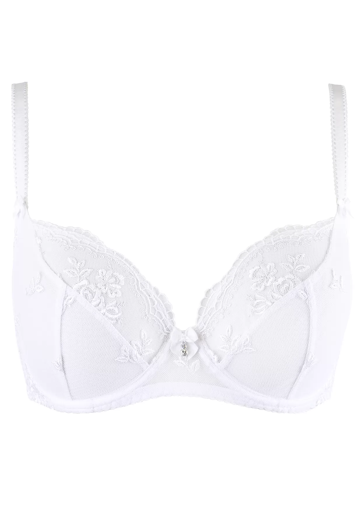 Soutien gorge blanc souple à armatures