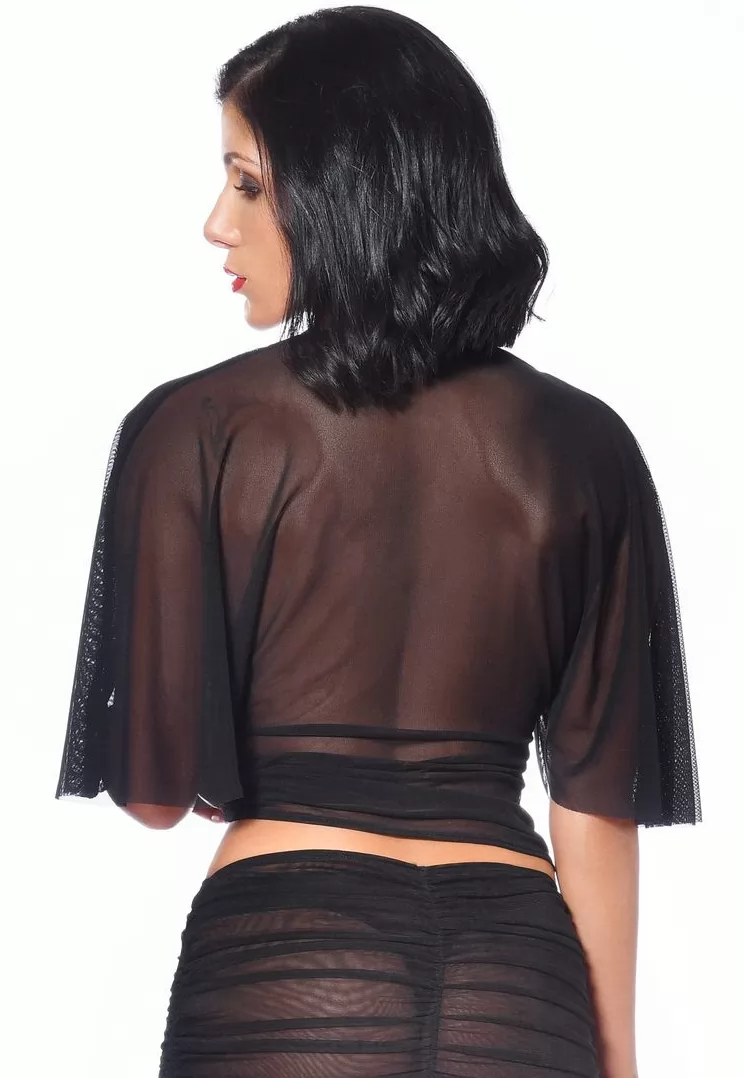 Top Résille transparent Topaze