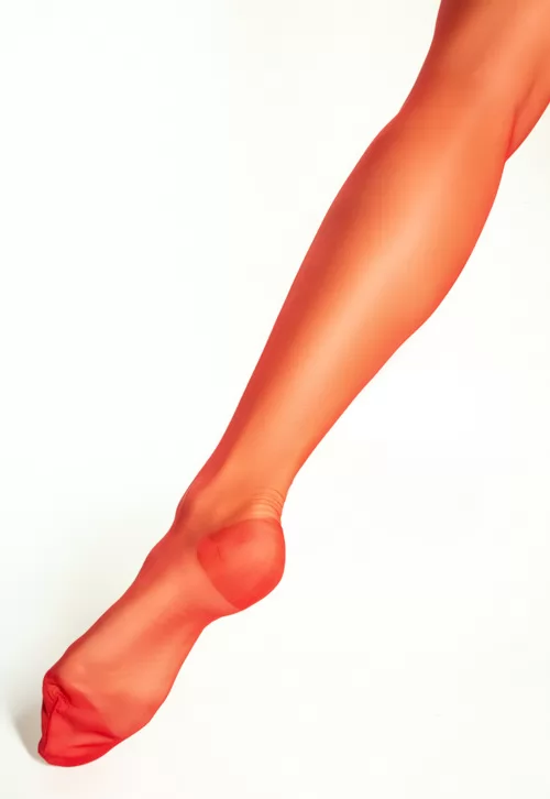 Bas nylon rouge Capri 15 deniers