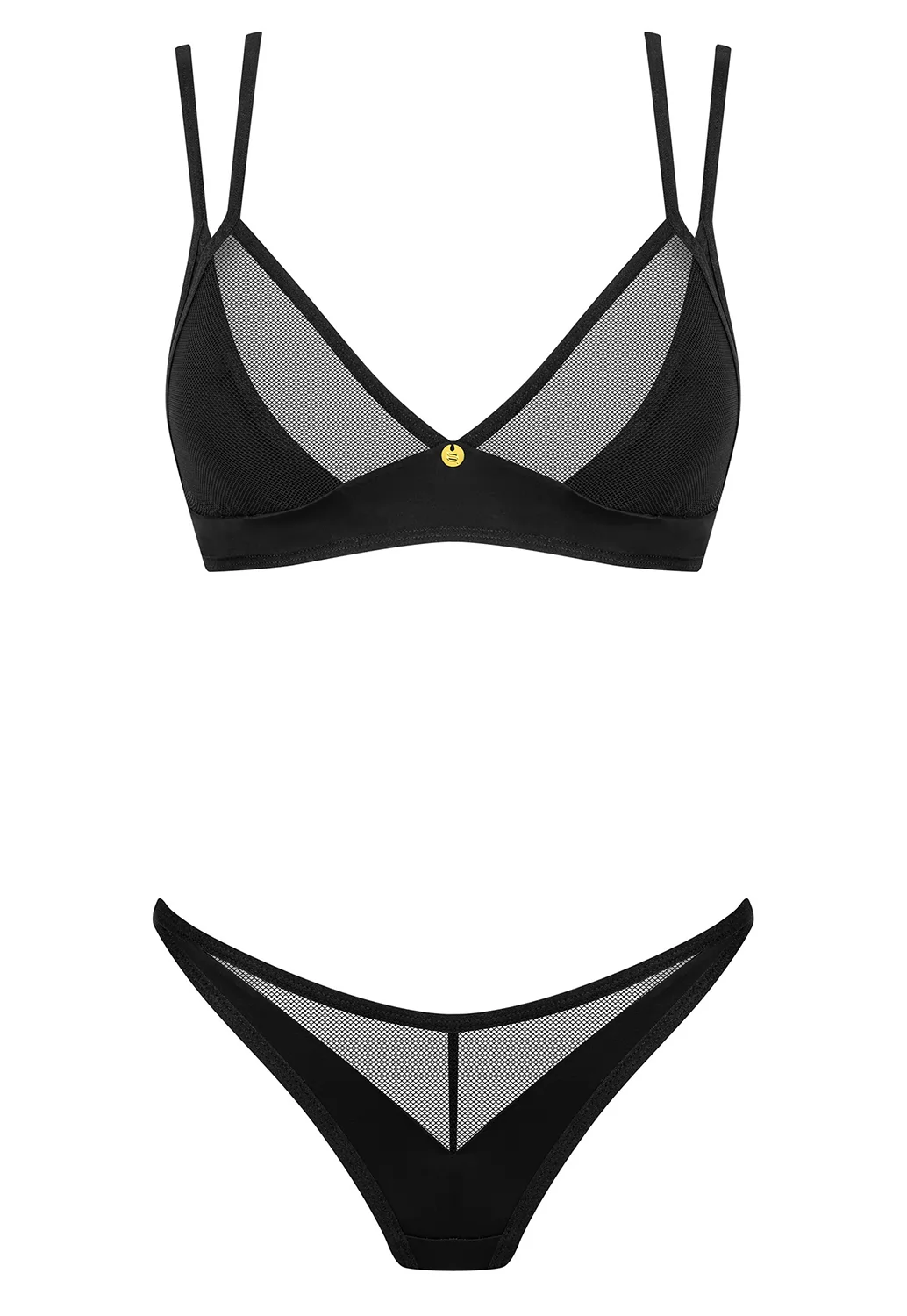 Nesari Soutien gorge et String noir